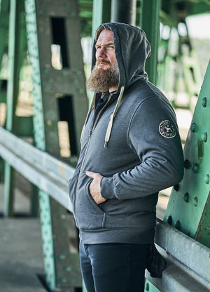 Hooded Zip Sherpa Ruffin