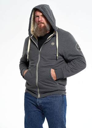 Hooded Zip Sherpa Ruffin