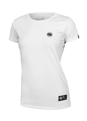 Ženska majica kratkih rukava lycra slim fit SMALL LOGO Bijela