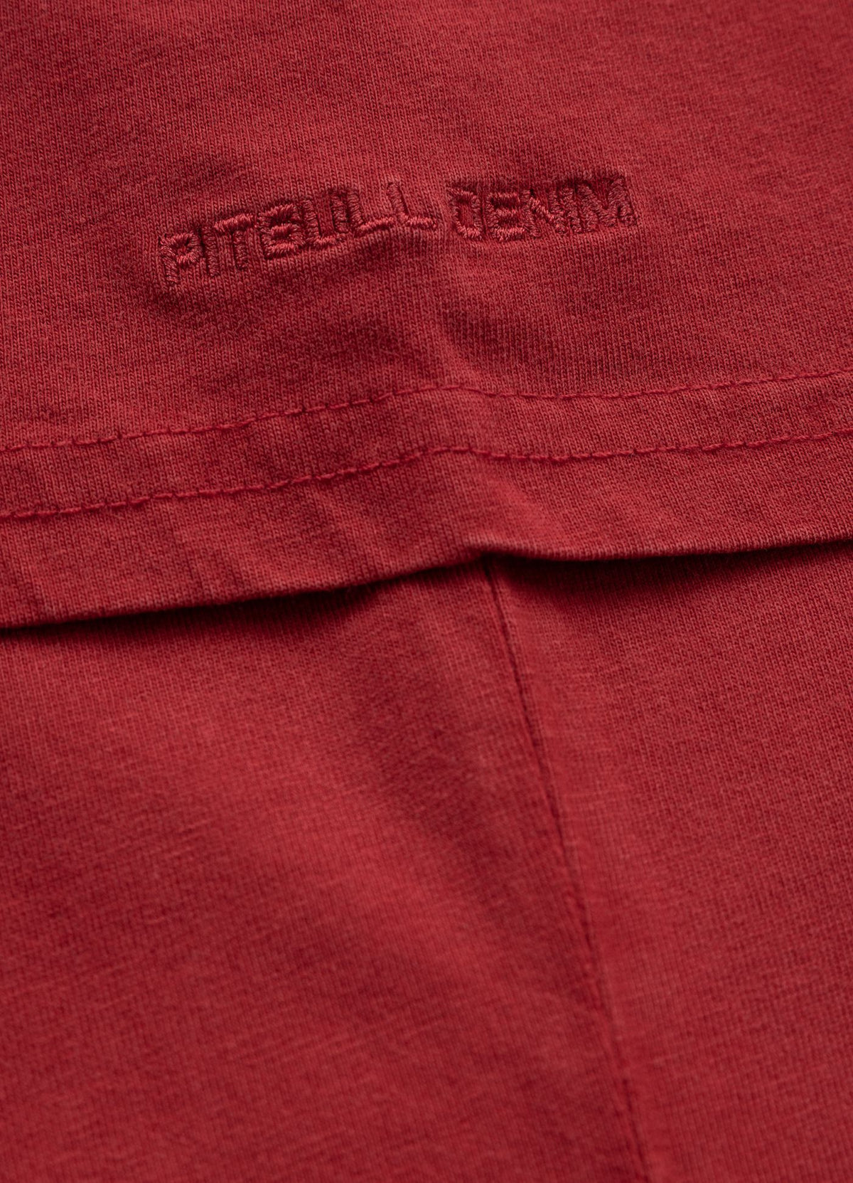 T-Shirt Denim Washed Circle Dog Pocket