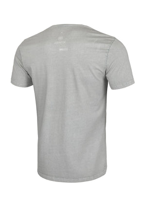 T-Shirt Denim Washed Circle Dog Pocket