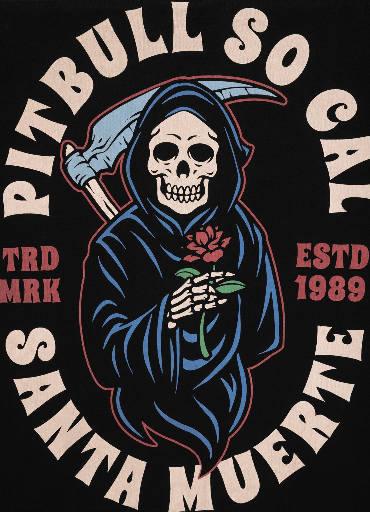 T-Shirt Garment Washed Santa Muerte