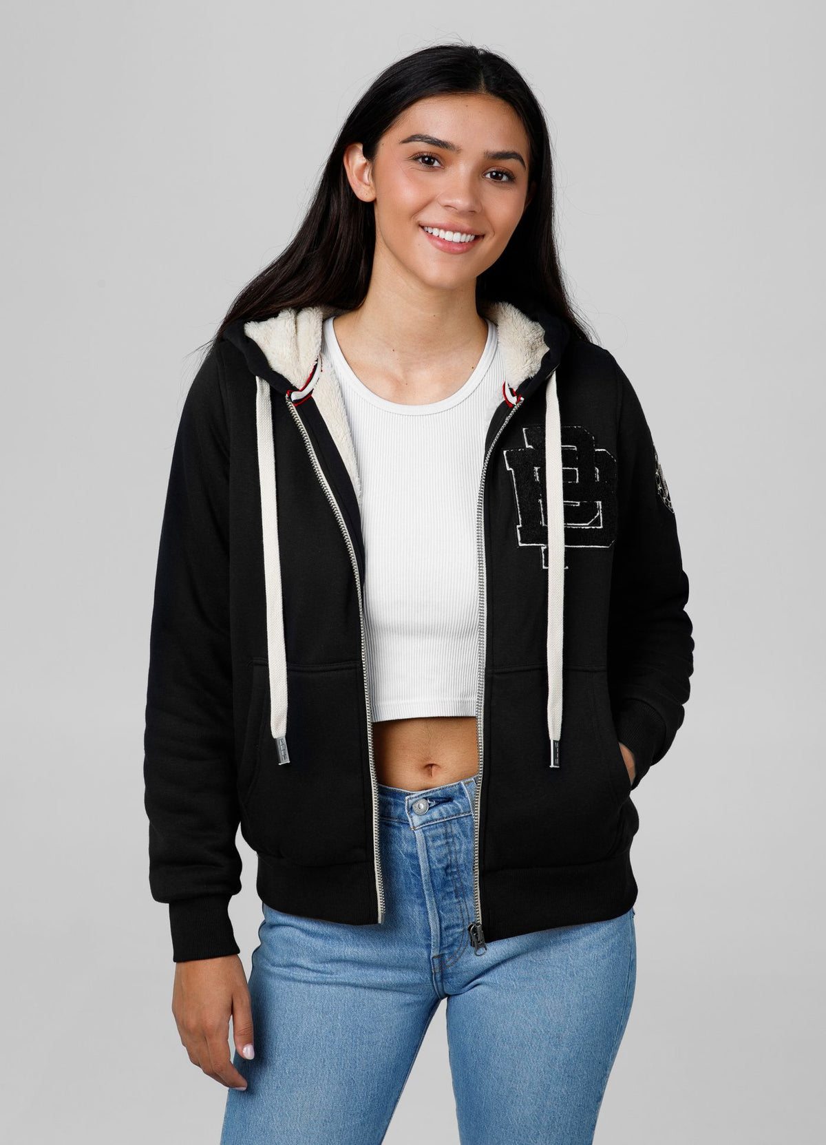 Women's zip-up hoodie Sherpa Ruffina