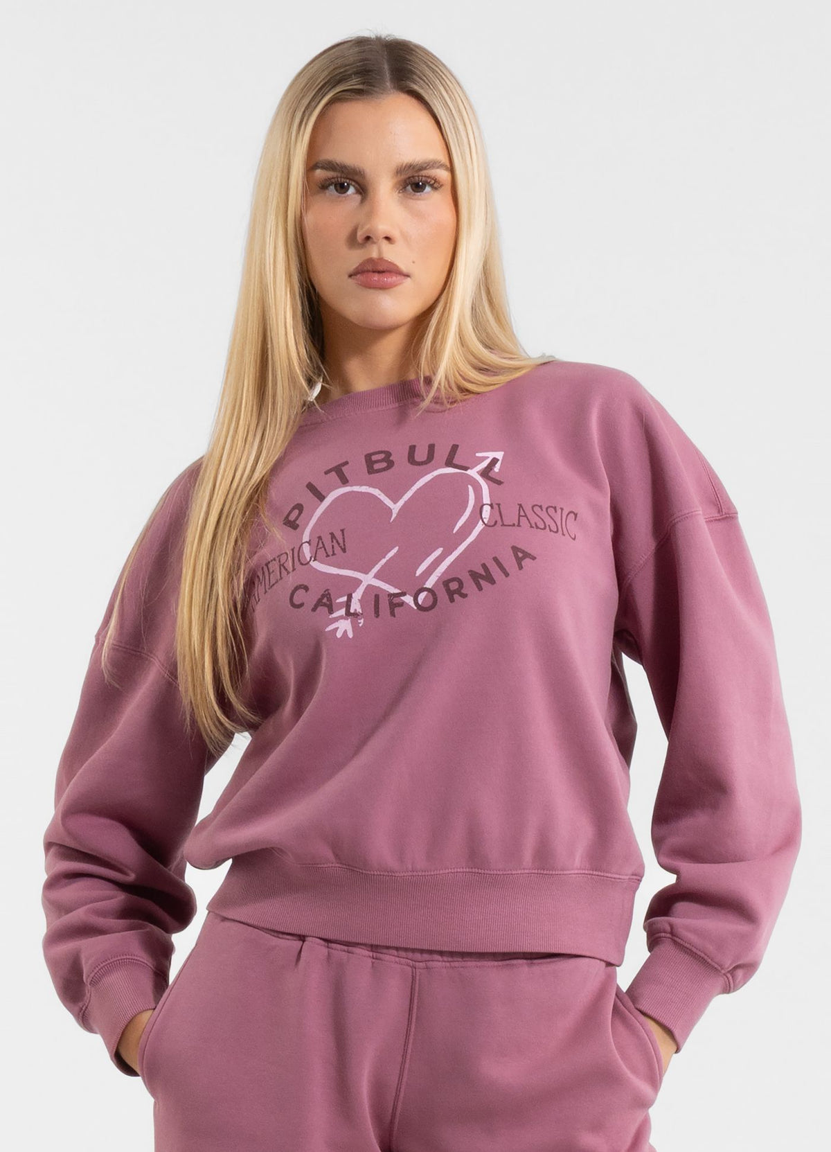 Women's sweatshirt Washed MANZANITA HEART