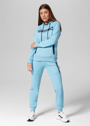 Ženska majica s kapuljačom Georgia - Baby blue