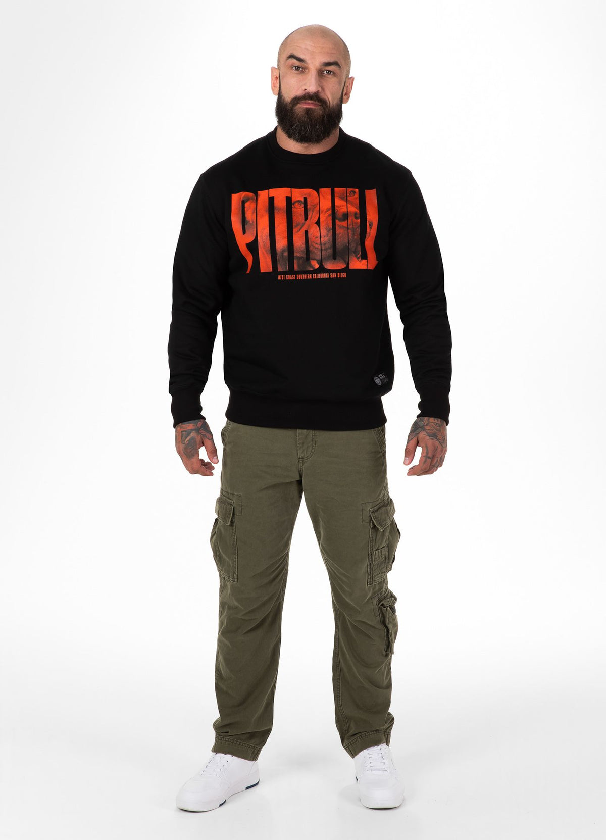 Men's Sweatshirt Orange Dog