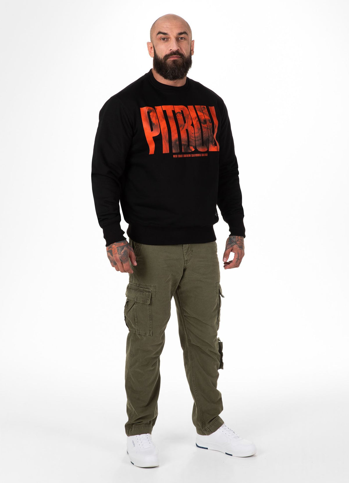 Men's Sweatshirt Orange Dog
