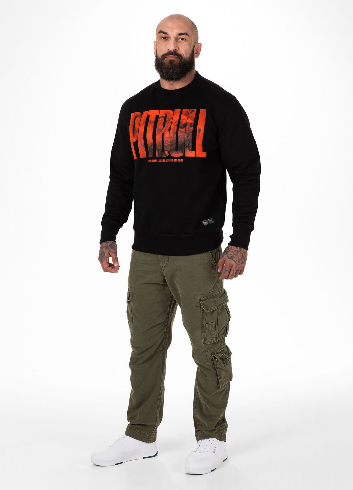 Men's Sweatshirt Orange Dog