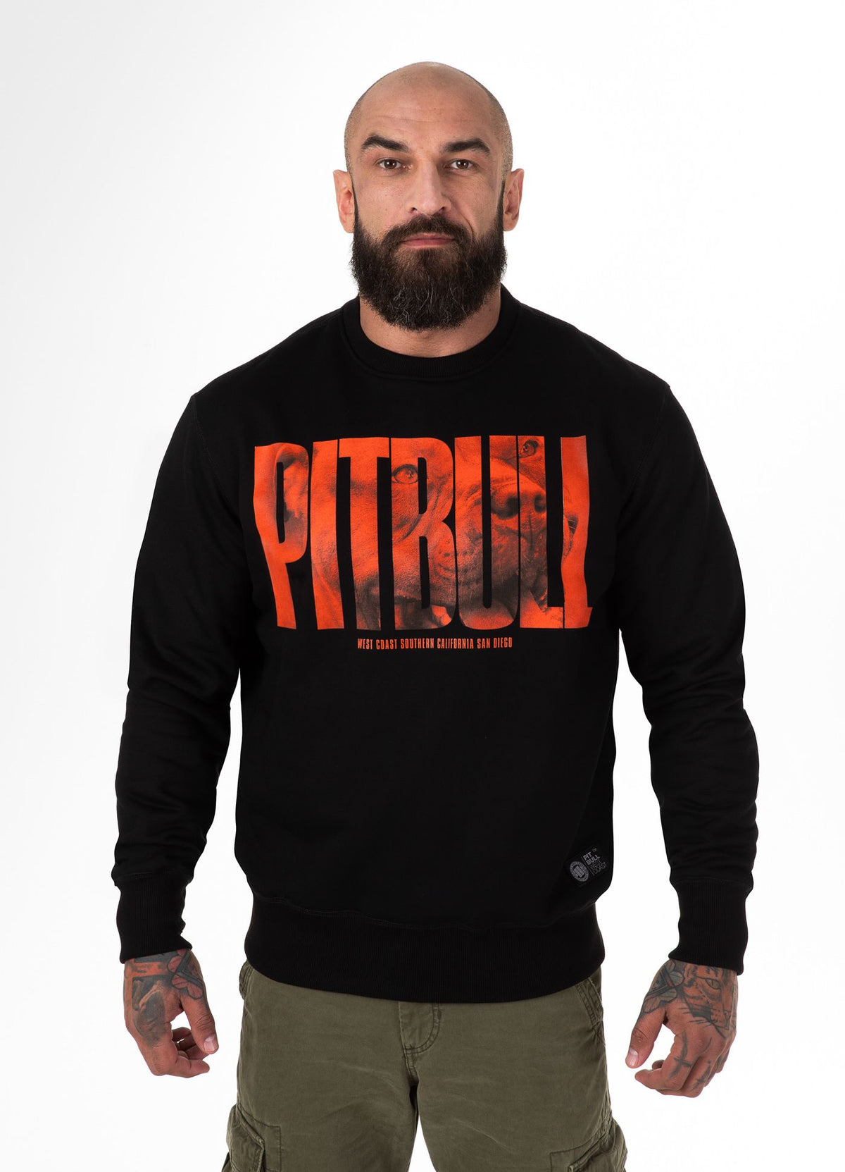 Men's Sweatshirt Orange Dog