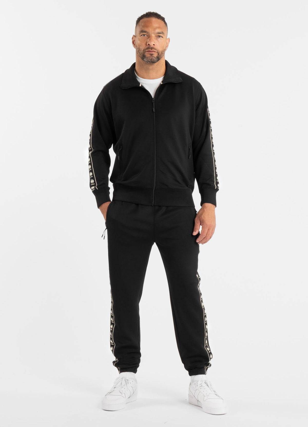 Men's Sweatjacket Oldschool POWERS - Black