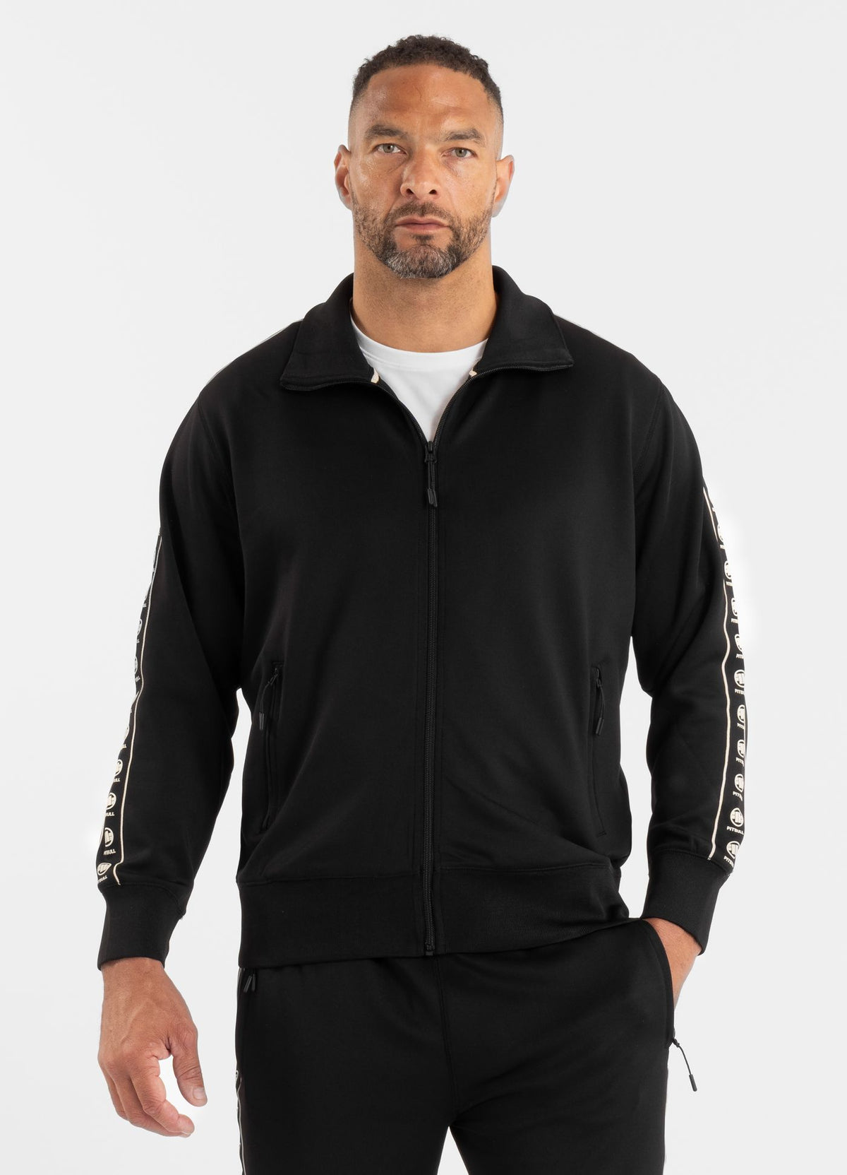 Men's Sweatjacket Oldschool POWERS - Black