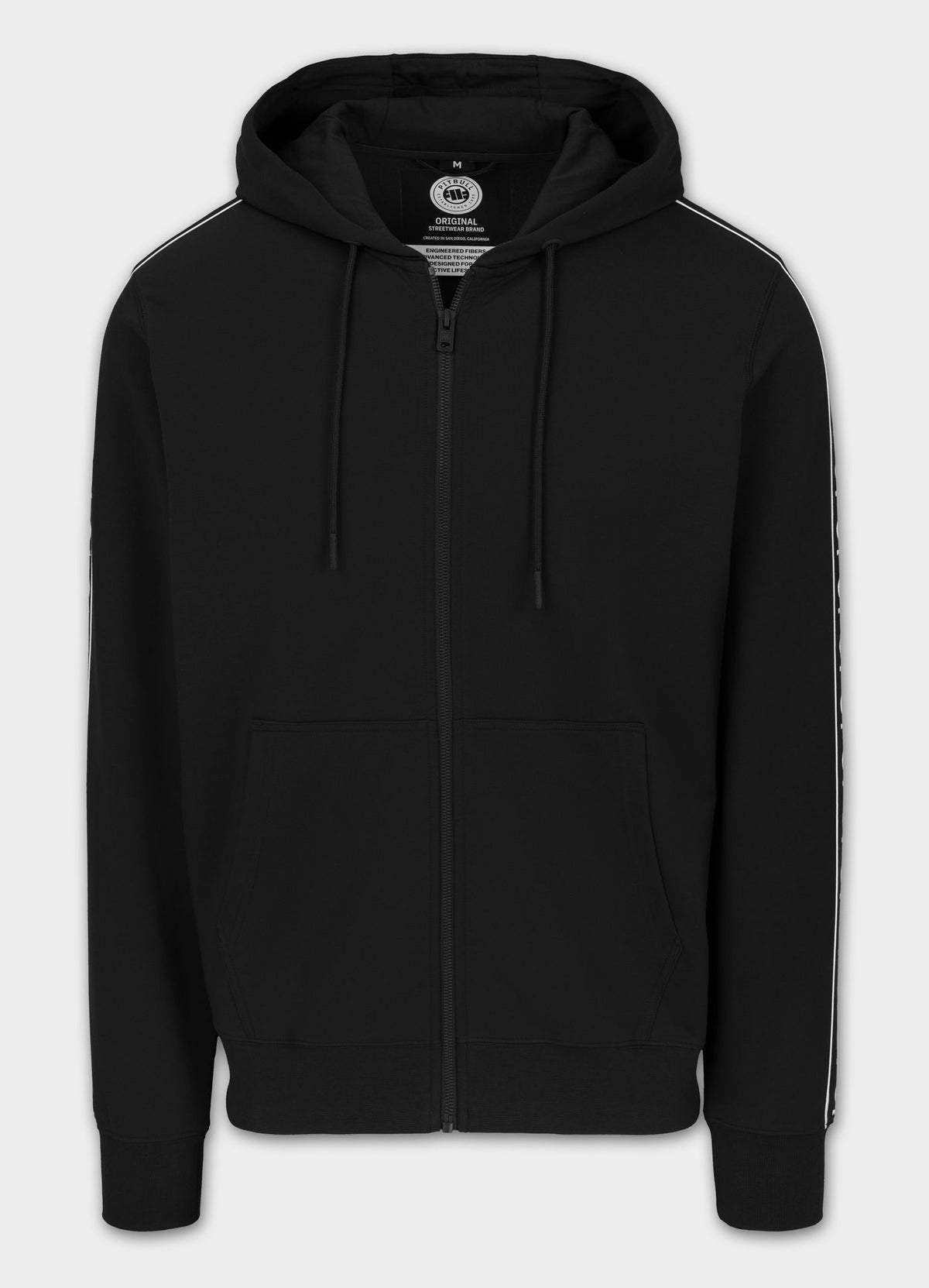 Men's Zip-up hoodie TAPE NUGGET - Black