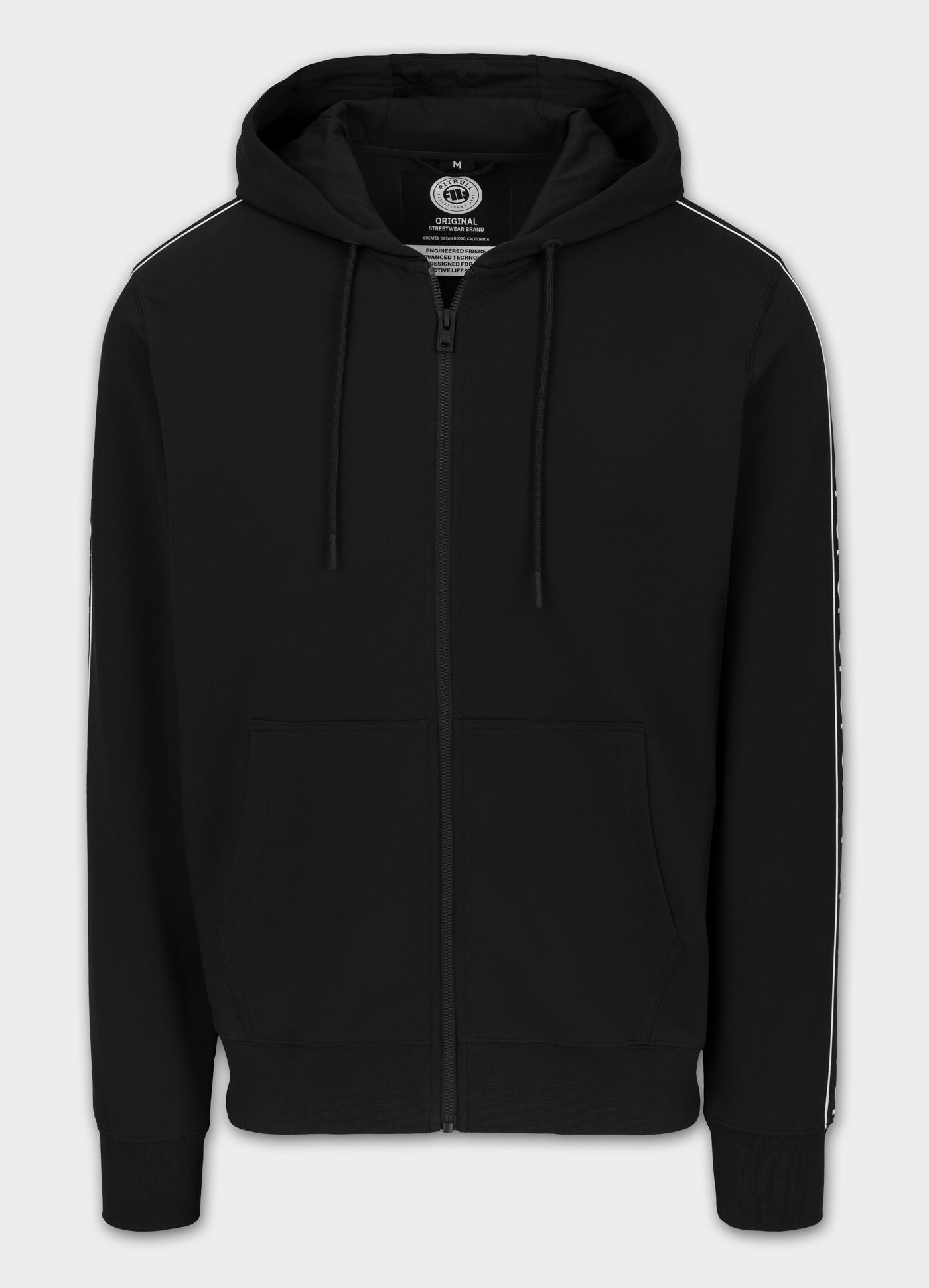 Men's Zip-up hoodie TAPE NUGGET - Black