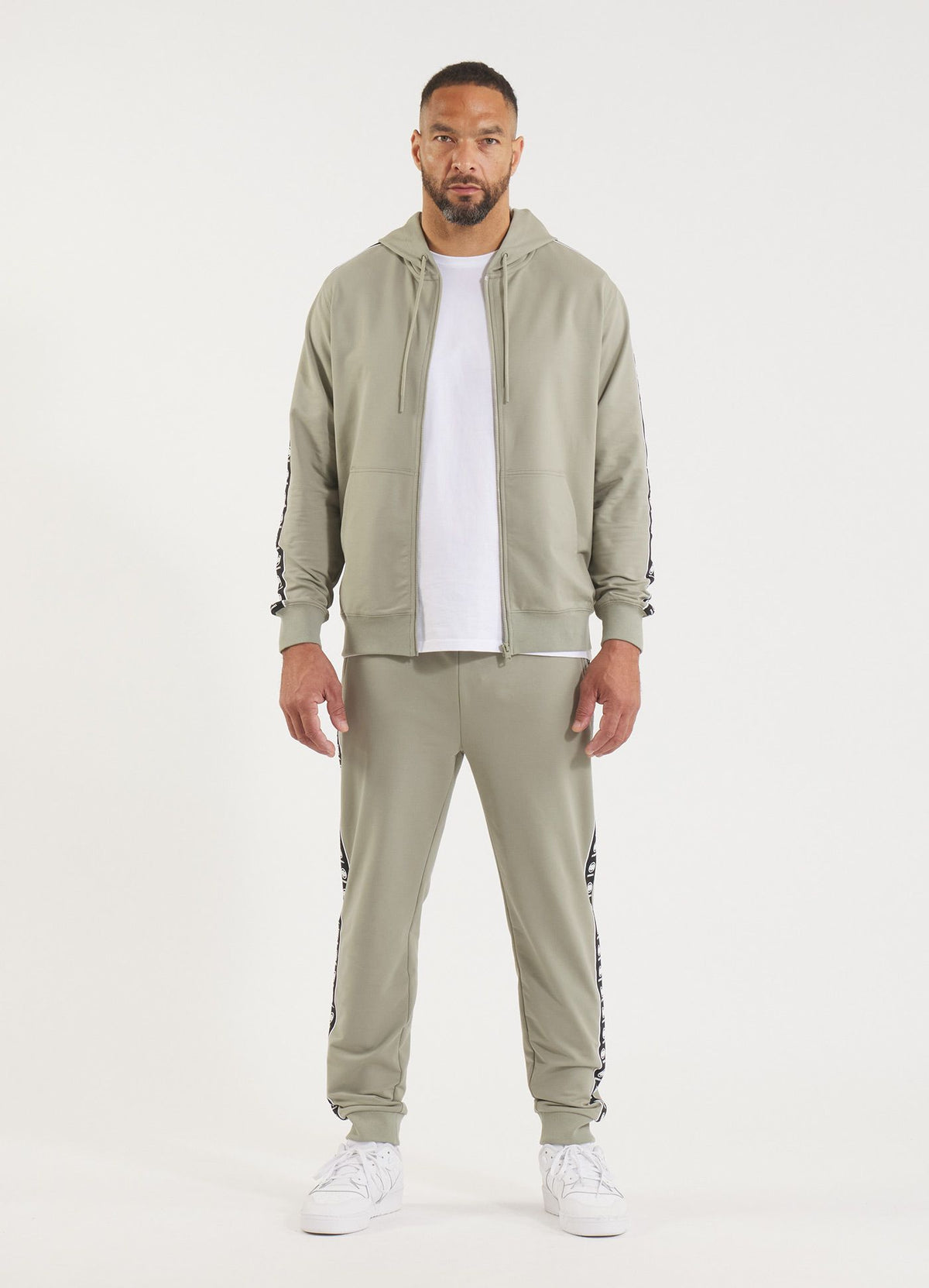 Men's Zip-up hoodie TAPE NUGGET - Dusty Salvia