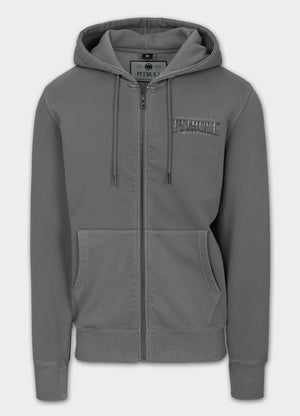 Men's Zip-up hoodie Washed ACE OF SPADES - Gray