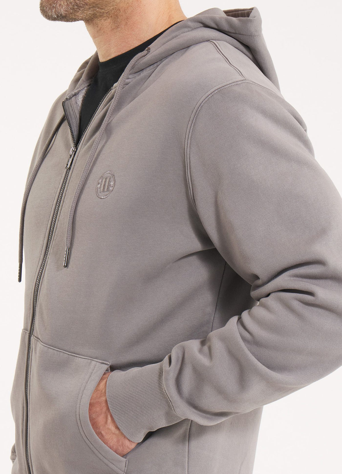 Men's Zip-up hoodie Washed Lancaster II - Gray