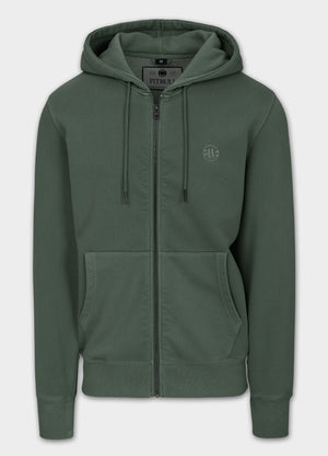 Men's Zip-up hoodie Washed Lancaster II - Washed green