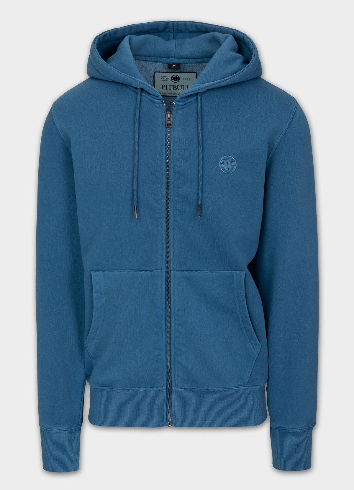 Men's Zip-up hoodie Washed Lancaster II - Shade blue