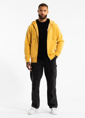 Men's Zip-up hoodie Washed Lancaster II - Washed yellow