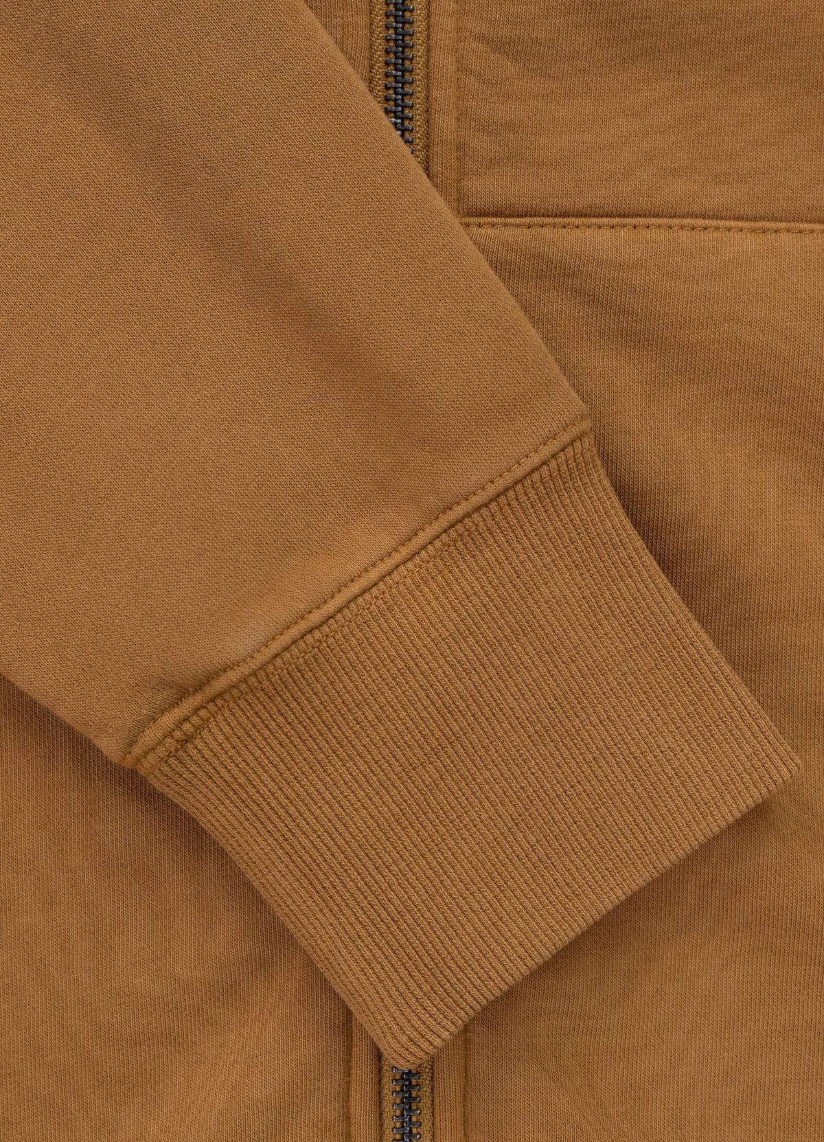 Muška majica s kapuljačom na patentni zatvarač Washed Lancaster II - Med žuta