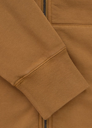 Muška majica s kapuljačom na patentni zatvarač Washed Lancaster II - Med žuta