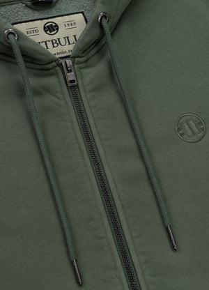 Men's Zip-up hoodie Washed Lancaster II - Washed green