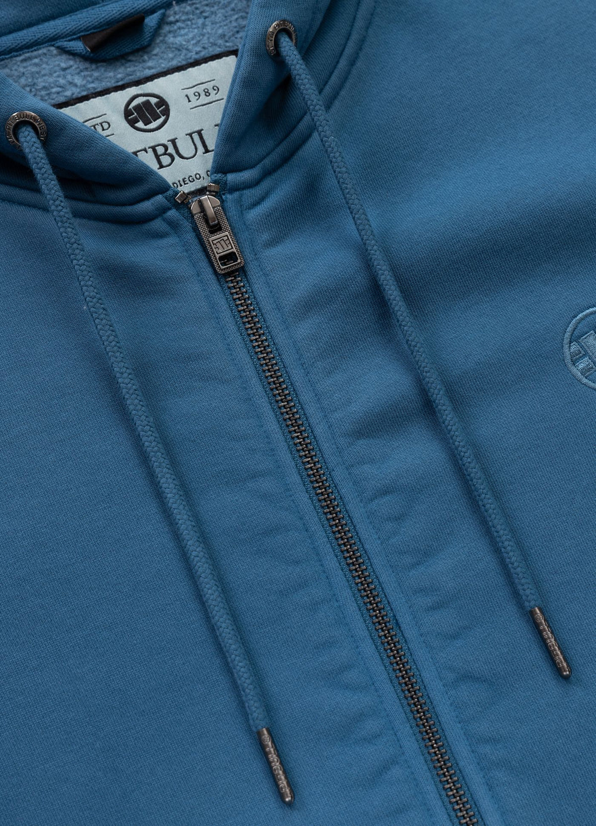 Men's Zip-up hoodie Washed Lancaster II - Shade blue