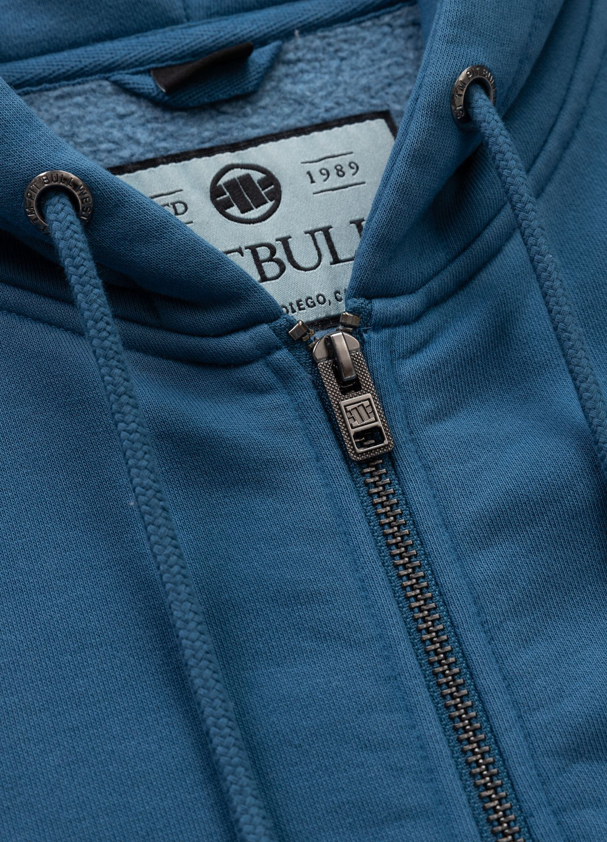 Men's Zip-up hoodie Washed Lancaster II - Shade blue