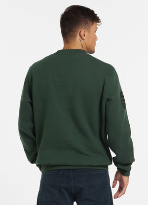 SHERWOOD Tamnozeleni Crewneck