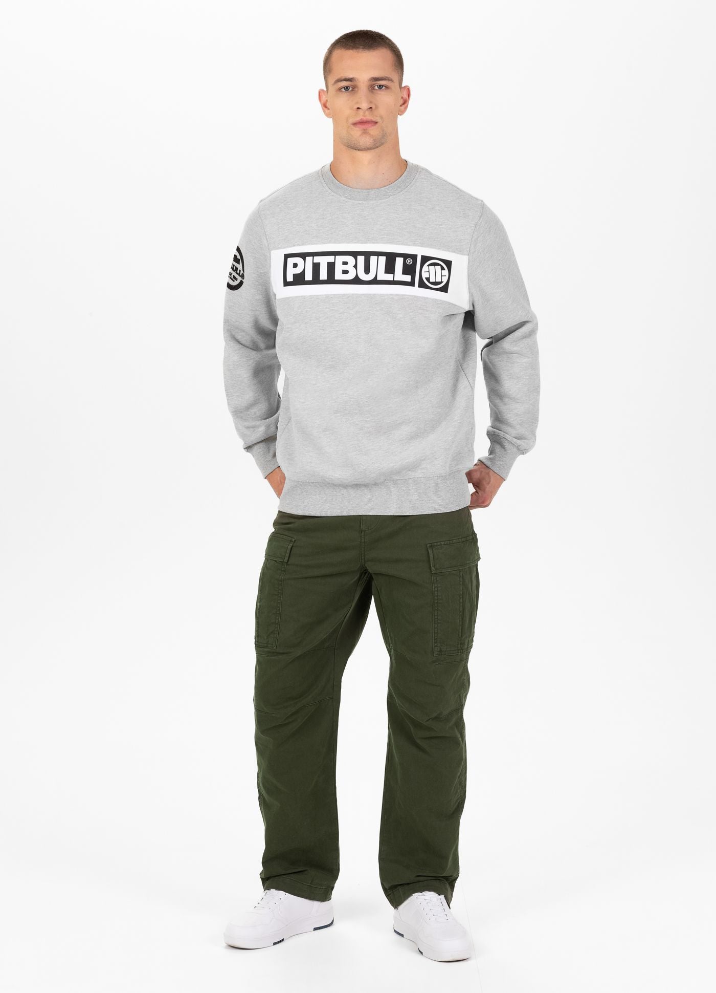 SHERWOOD Sivi Crewneck