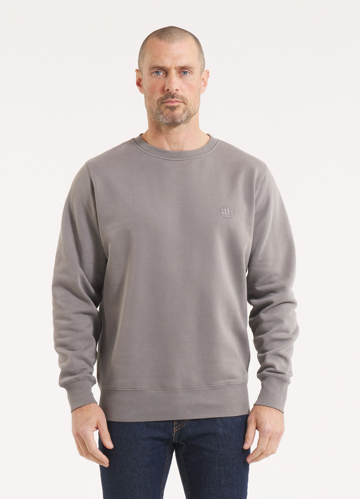 Men's Sweatshirt Washed Lancaster II - Gray