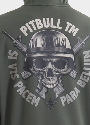 Muška majica s kapuljačom PARA BELLUM - zelena