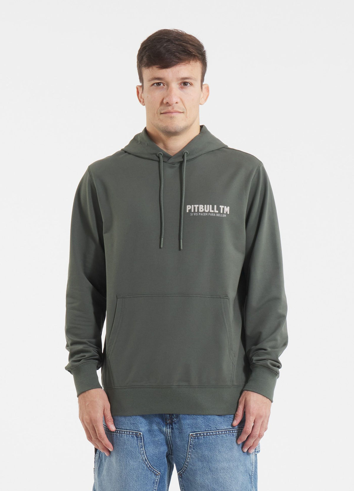 Muška majica s kapuljačom PARA BELLUM - zelena