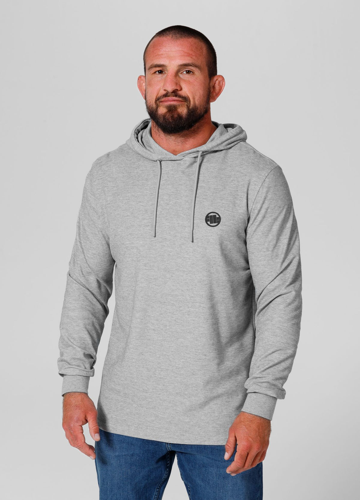Muška majica s kapuljačom Pique Rockey - Grey Melange