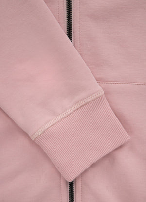 Ženska majica s kapuljačom na patentni zatvarač French Terry La Deta - Pink