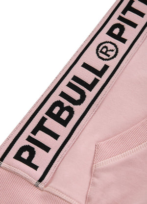 Ženska majica s kapuljačom na patentni zatvarač French Terry La Deta - Pink