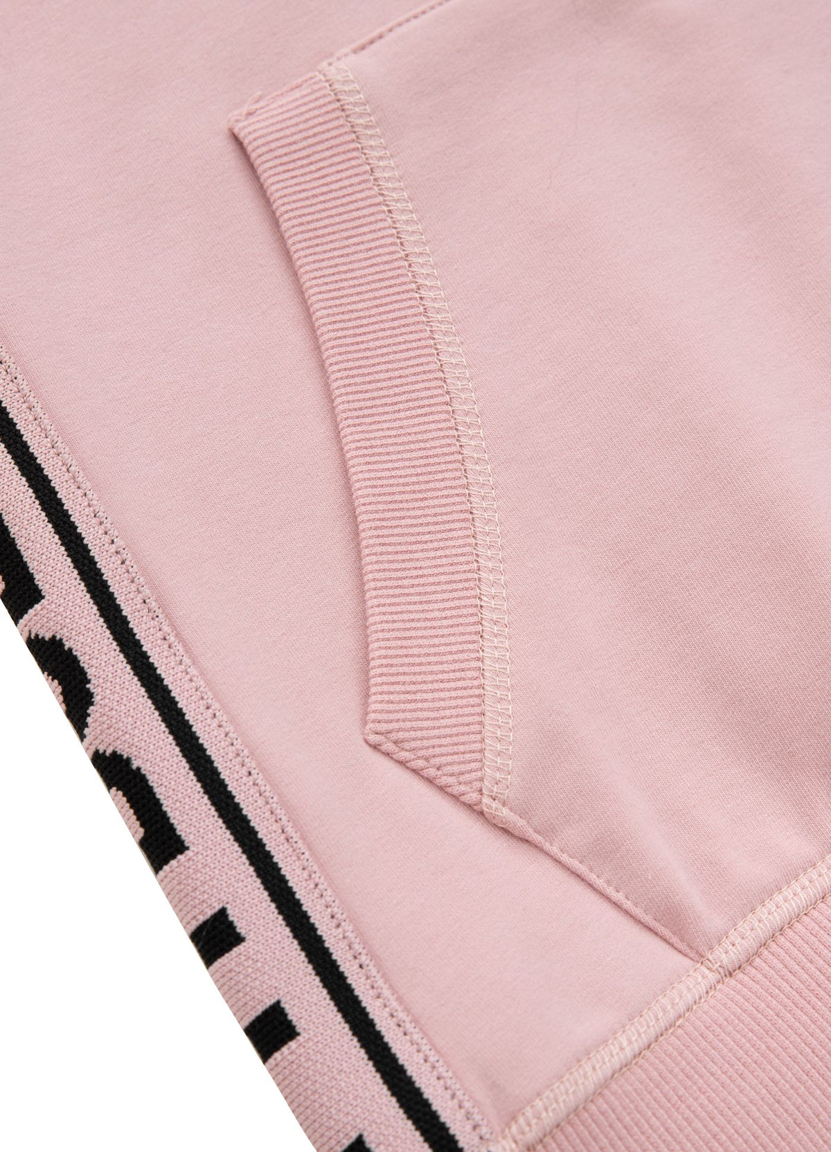 Ženska majica s kapuljačom na patentni zatvarač French Terry La Deta - Pink
