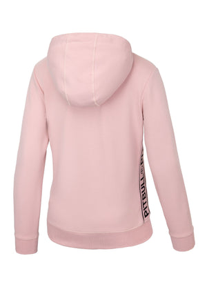 Ženska majica s kapuljačom na patentni zatvarač French Terry La Deta - Pink