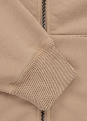 Women's zip-up hoodie Washed MANZANITA HEART - Sand