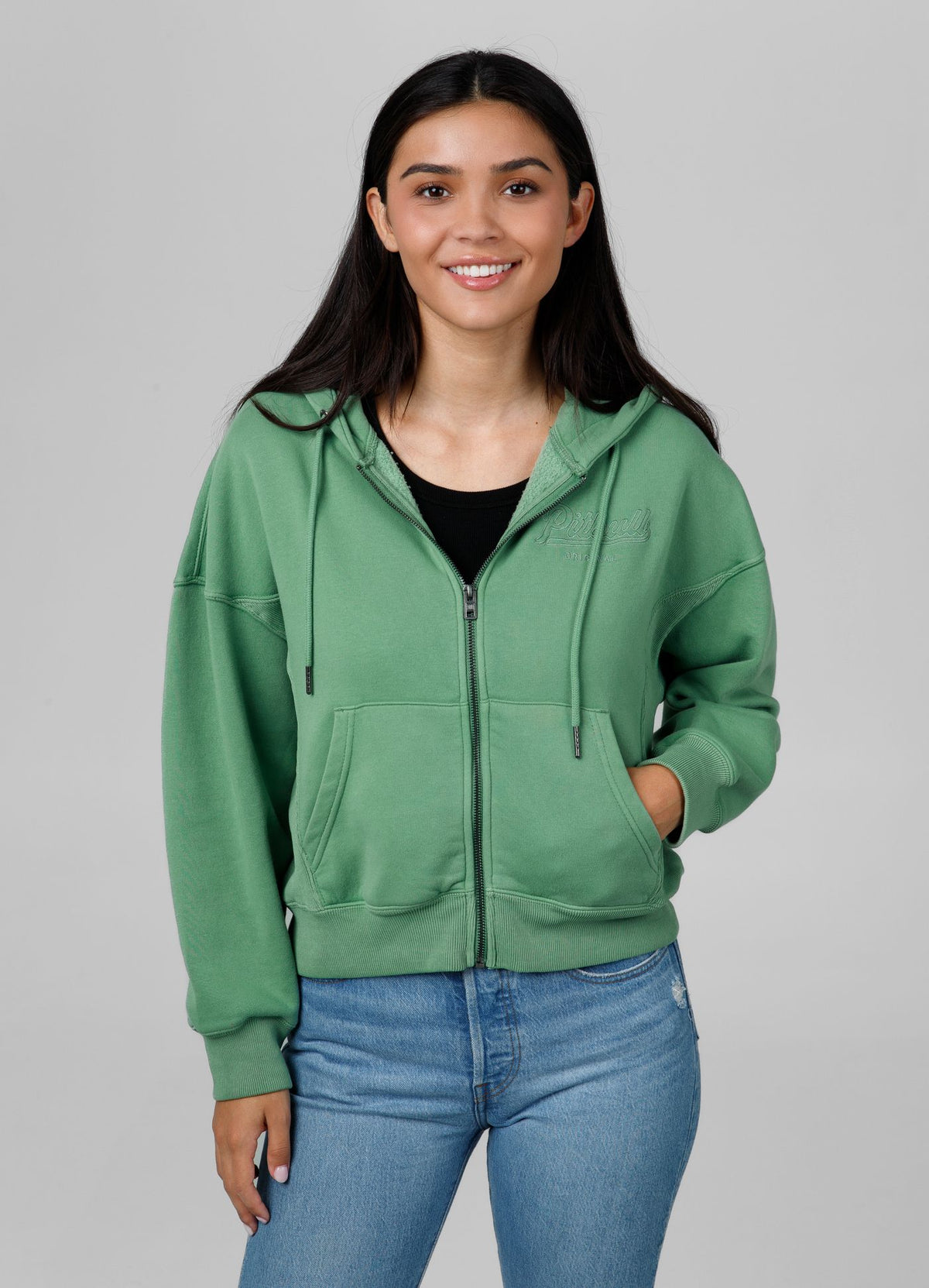 Women's zip-up hoodie Washed Manzanita II