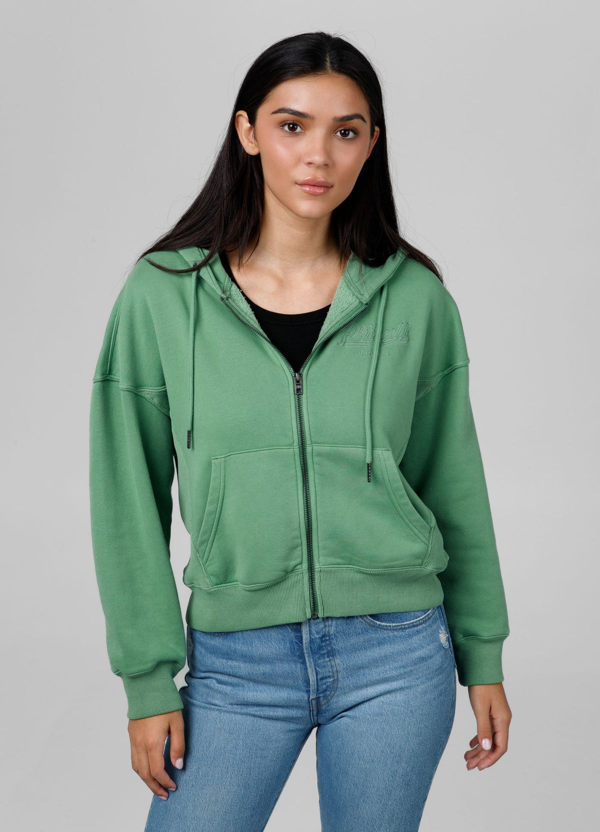 Women's zip-up hoodie Washed Manzanita II