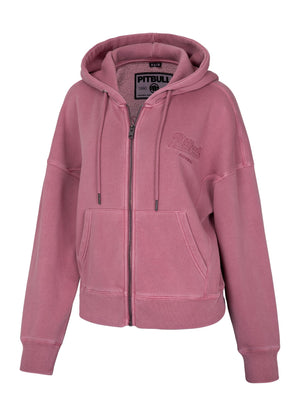 Ženska majica s kapuljačom na patentni zatvarač Washed Manzanita II