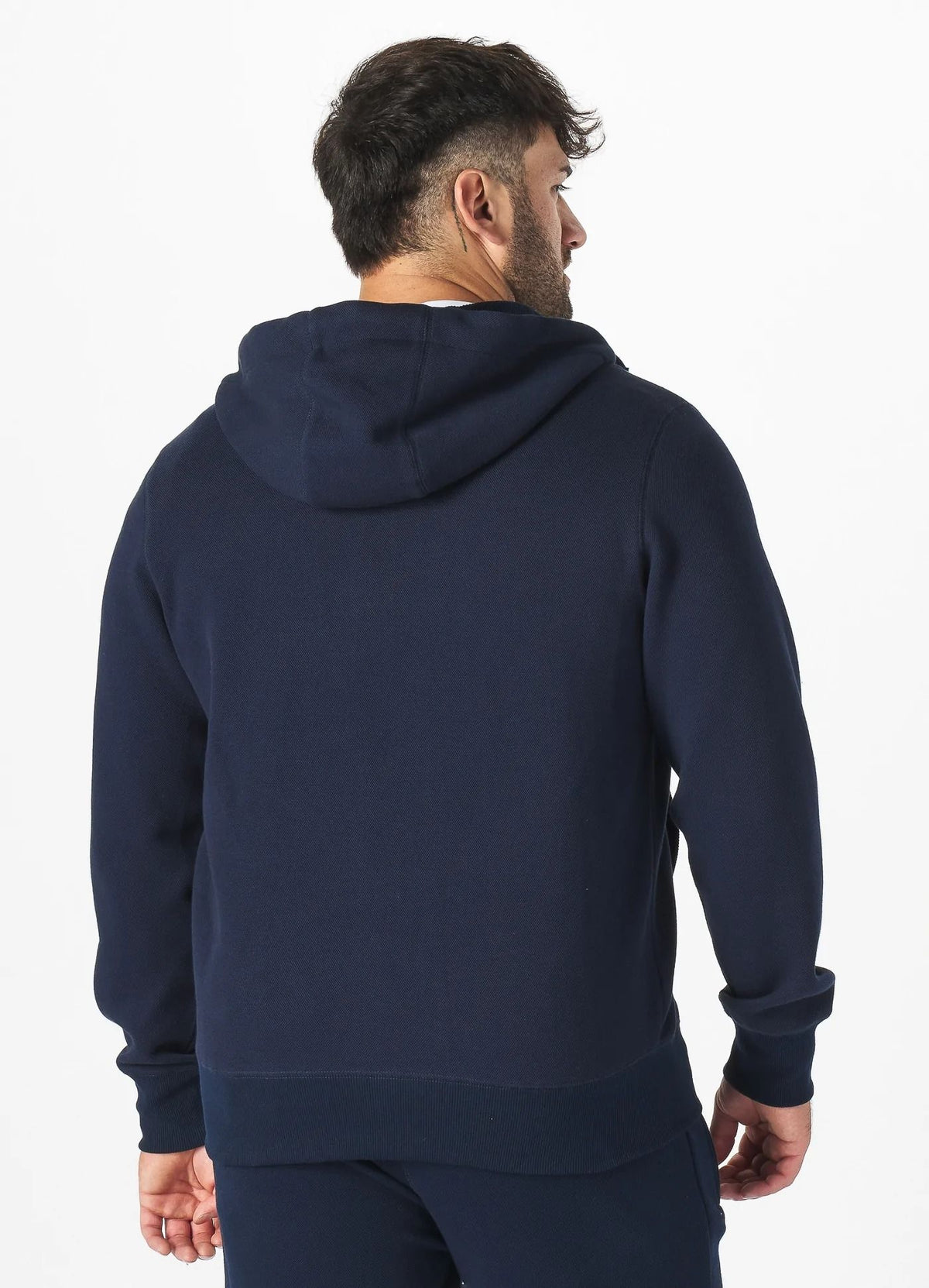 Men's Zip-up hoodie Pique Small Logo