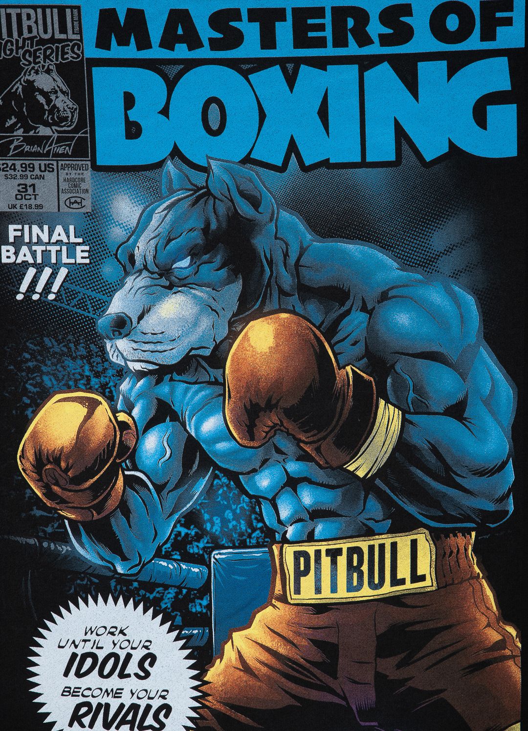 Muška majica s kapuljačom s patentnim zatvaračem Tricot Masters Of Boxing