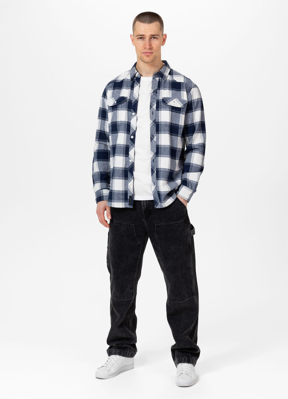 Hooded Padded Flannel Shirt Pioneer