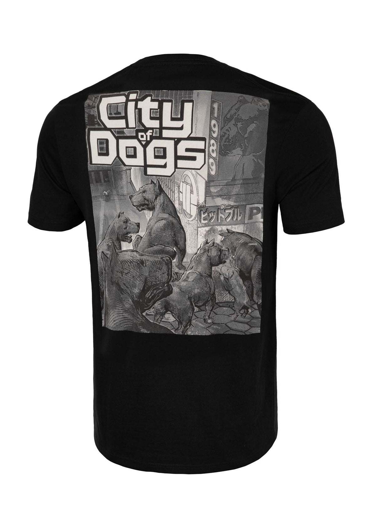 Muška majica kratkih rukava CITY OF DOGS - crna