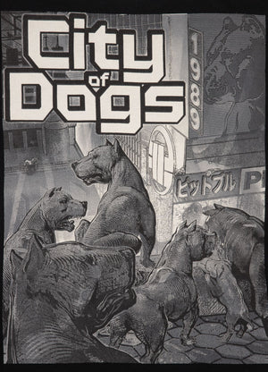 Muška majica kratkih rukava CITY OF DOGS - crna