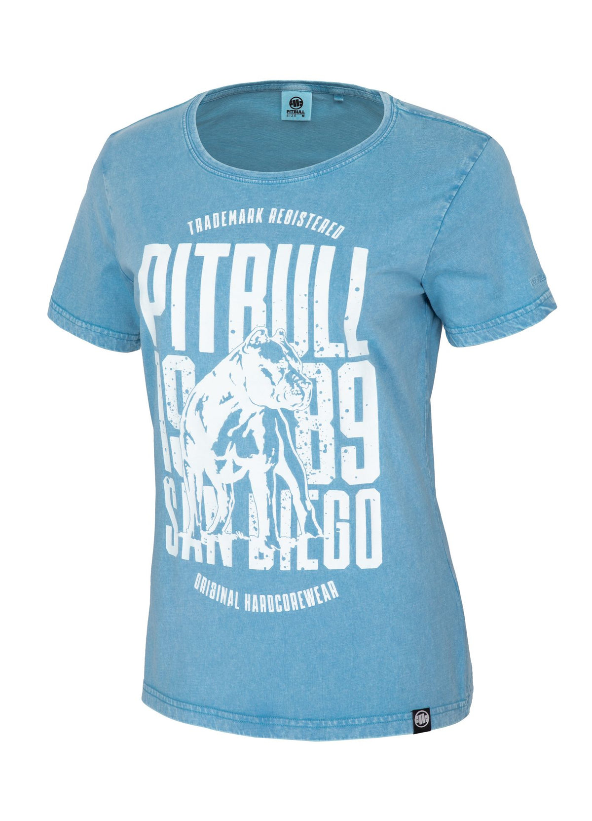 Ženska majica kratkih rukava Denim Washed San Diego Dog