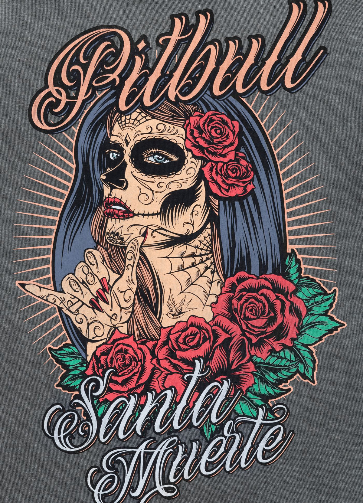 Ženska majica kratkih rukava Denim Washed Santa Muerte