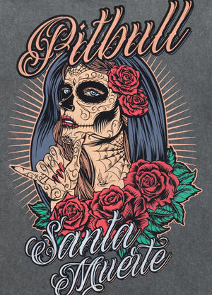 Ženska majica kratkih rukava Denim Washed Santa Muerte